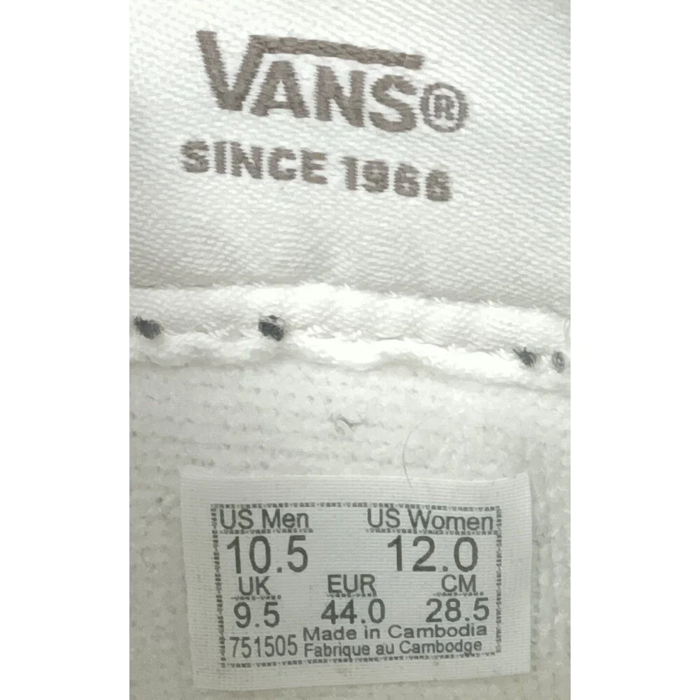 VANS SK8 Low  Skate Shoes Men's Size 10.5 Beige Sneakers